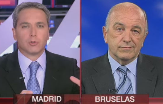 Almunia pide prudencia ante la recuperaci�n econ�mica