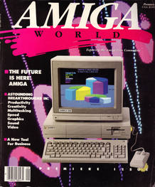 La revista Amiga World apoy&oacute; el ordenador de Commodore incluso antes de que se pusiera a la venta, con entrevistas protagonizadas por usuarios de lujo como Andy Warhol.