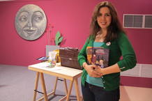 Ana Campoy, tras impartir un taller infantil
