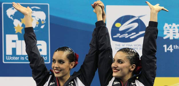 Andrea Fuentes y Ona Carbonell, bronce en d&uacute;o art&iacute;stico