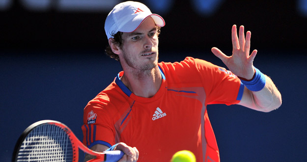 Andy Murray, durante su partido frente al japon&eacute;s Kei Nishikori.