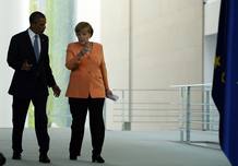 Angela Merkel y Barack Obama se reúnen en Berlín