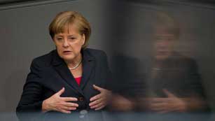 Ver v&iacute;deo  'Angela Merkel califica de correcta la decisi&oacute;n del rescate de la banca espa&ntilde;ola'