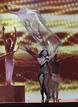 Anggun con sus bailarines en el ensayo general de Eurovisi&oacute;n
