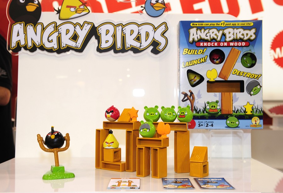 Angry Birds en versión bloques de plástico