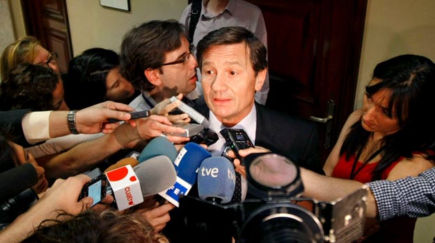 Antonio Gutierrez en los pasillos del Congreso este martes 22 de junio