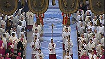 Ir al Video&nbsp;Aplausos para Benedicto XVI en la misa Pro Eligendo Pontifice