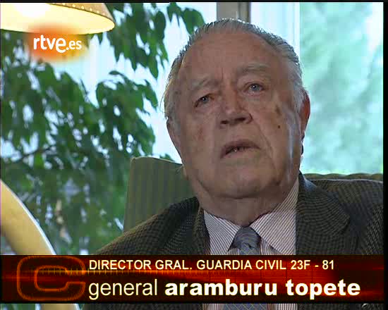 Aramburu Topete pide a Tejero que acabe con el golpe de Estado del 23-F