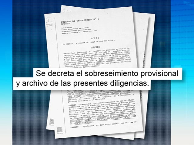 Se archiva el caso sobre los presuntos espionajes a politicos madrile&ntilde;os