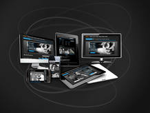 Ejemplos de cómo se verá la web de la Filmoteca en ordenadores, tabletas, smartphones y televisiones conectadas.
