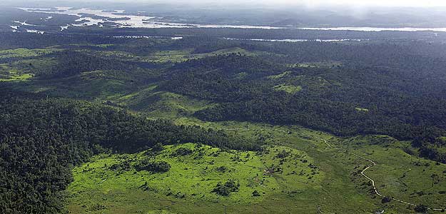 Área de bosque en torno al río Xingú, donde Brasil ha autorizado construir la tercera presa más grande del mundo. Área de bosque en torno al río Xingú, donde Brasil ha autorizado construir la tercera presa más grande del mundo.