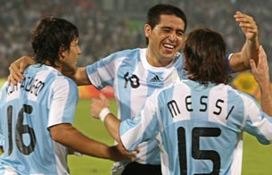 Ver v&iacute;deo  'Argentina 3 - 0 Brasil, Riquelme'