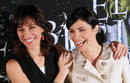 Con una de las candidatas a mejor actriz, Maribel Verd&uacute;, guarda una amistad especial. En la imagen, las dos actrices posan en la presentaci&oacute;n de El Laberinto del Fauno.