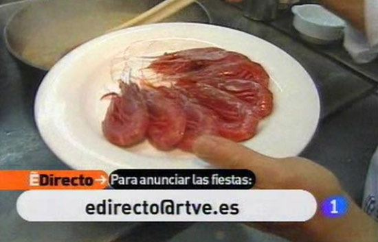 Espa&ntilde;a Directo - Arroz con carabineros y berberechos