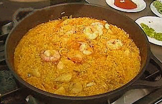 Espa&ntilde;a Directo - Arroz con gambas y chipirones