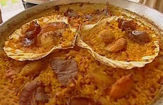 Espa&ntilde;a Directo - Arroz con vieiras y jam&oacute;n