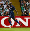 Arsenals Gallas celebrates after scoring against Celtic during their Champions League qualifying soccer match in Glasgow, Scotland