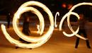 Amateur artists perform a fire show to celebrate the Chinese new year in Russias Siberian city of Krasnoyarsk