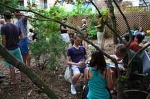 Los artistas charlan en un centro de Arte de Nueva York