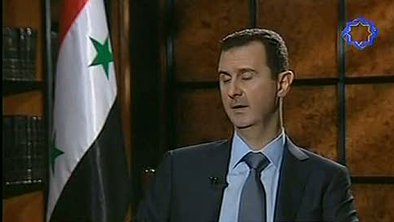 Asad descarta una soluci&oacute;n externa al conflicto de Siria