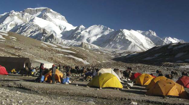 Ascensi&oacute;n al Cho-Oyu, campo intermedio