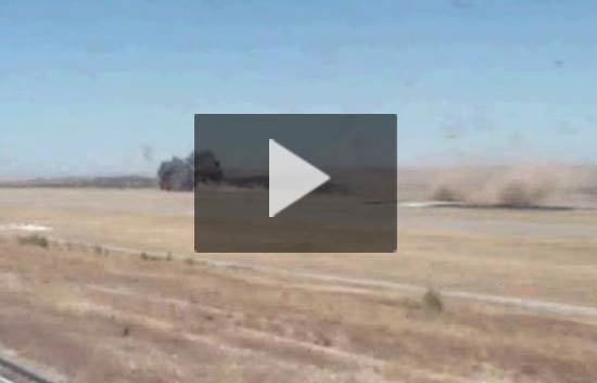 As&iacute; se estrell&oacute; el avi&oacute;n de Barajas