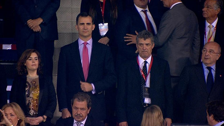 As&iacute; son&oacute; el himno en la final de Copa del Rey