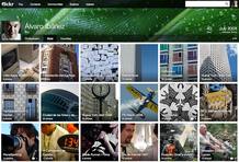 Page Layout of a user Flickr. 