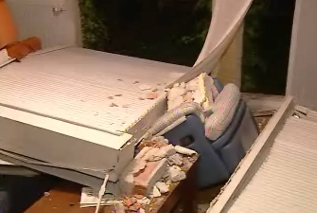 Atentado casa cuartel en Burgos