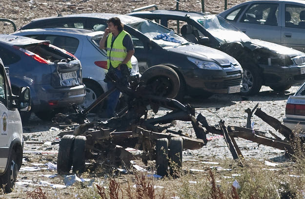 Atentado casa cuartel en Burgos