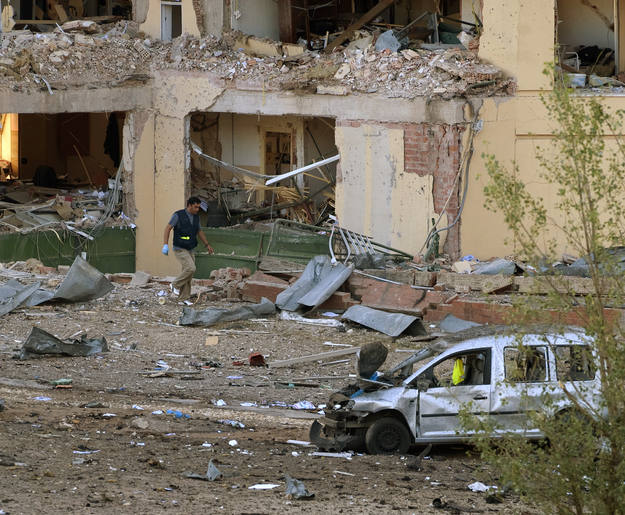 Atentado casa cuartel en Burgos