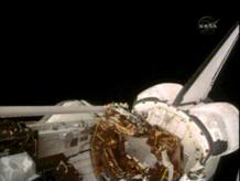 EL TRANSBORDADOR ESPACIAL ATLANTIS SE DIRIGE AL TELESCOPIO HUBBLE