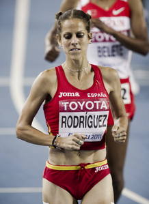 La atleta espa&ntilde;ola Natalia Rodr&iacute;guez se ha colgado el bronce en los 1.500 del mundial de Daegu.