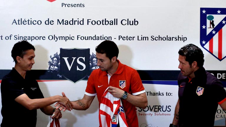 El Atl&eacute;tico prolonga la fiesta hasta Singapur