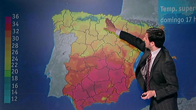 Suben ligeramente las temperaturas en el &aacute;rea mediterr&aacute;nea