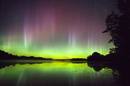 Instant&aacute;nea de una aurora polar tomada desde Wisconsin (EE.UU)