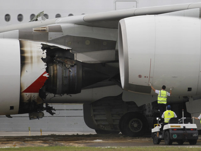 Primera aver&iacute;a grave en vuelo de un Airbus A380