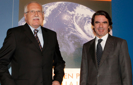 Aznar, contra el cambio clim&aacute;tico