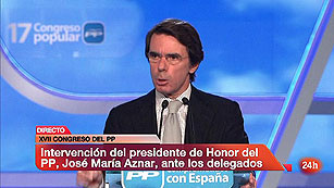 Ver v&iacute;deo  'Aznar env&iacute;a un mensaje "muy sencillo" a los terroristas: "Nosotros ganamos y ellos pierden"'