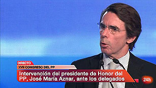Ver v&iacute;deo  'Aznar: "El PP es la &uacute;nica fuerza capaz de vertebrar Espa&ntilde;a"'