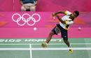 Mohamed Ajfan Rasheed de Maldivas durante un partido de b&aacute;dminton.