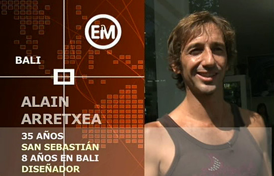 Espa&ntilde;oles en el mundo - Bali - Alain