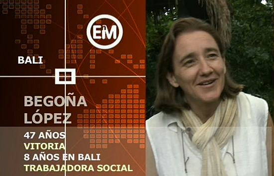Espa&ntilde;oles en el mundo - Bali - Bego&ntilde;a