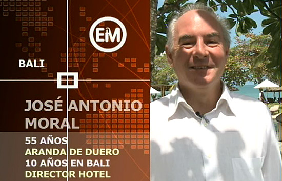 Espa&ntilde;oles en el mundo - Bali - Jos&eacute; Antonio (hotelero)