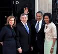 BARACK OBAMA SE RE&Uacute;NE EN LONDRES CON GORDON BROWN