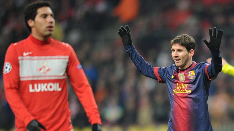 El Barça golea al Spartak