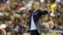 Barcelonas coach Guardiola reacts during the Kings Cup final soccer match against Real Madrid at Mestalla stadium in Valencia