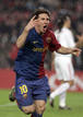 Barcelonas Messi celebrate after scoring against Bayern Munich during their Champions League quarter-final, first-leg soccer match