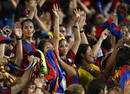 Los aficionados cul&eacute;s han llenado el Camp Nou.