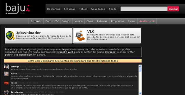 La Comisión señala que bajui.com es un intermediario en una infracción cometida por terceros y le obliga a retirar los enlaces en 72 hroas sin posibilidad de alegaciones La Comisión señala que bajui.com es un intermediario en una infracción cometida por terceros y le obliga a retirar los enlaces en 72 hroas sin posibilidad de alegaciones